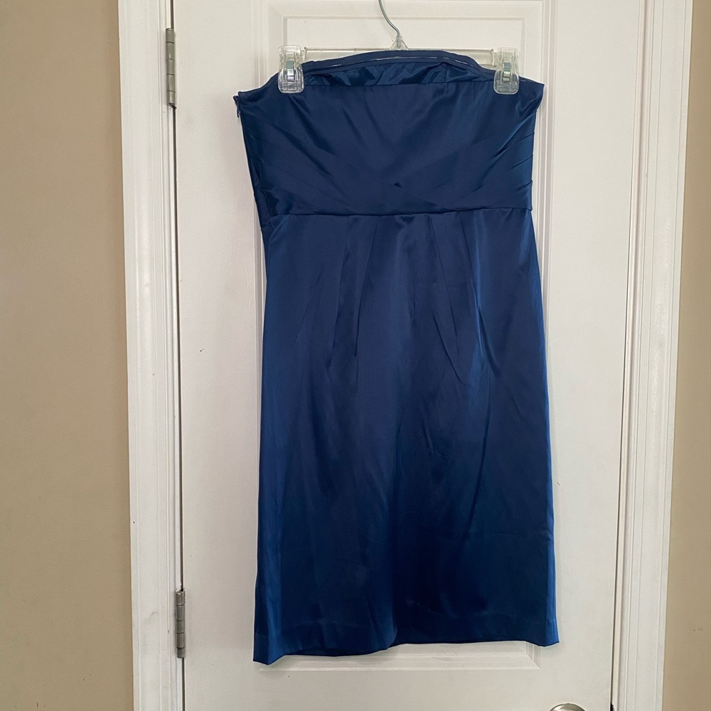 Banana Republic silk navy cocktail dress
